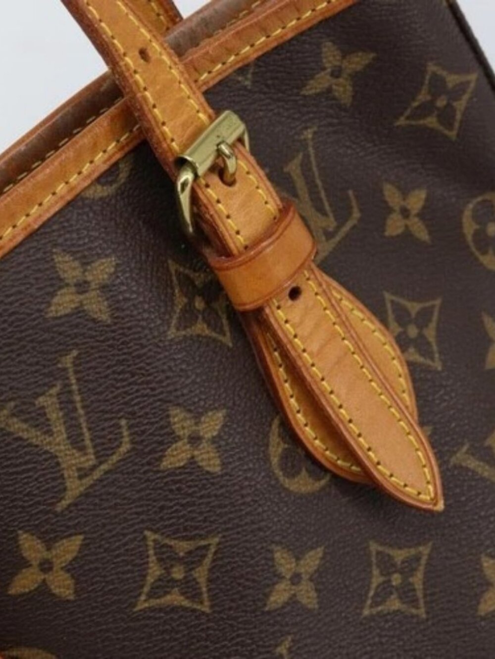 LOUIS VUITTON Monogram Bucket PM Shoulder Bag M42238 LV Auth 173751 - Picture 9 of 16
